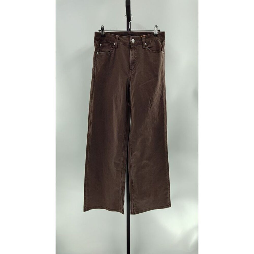 Quince Women Bella Stretch Wide Leg Jeans Coffee Bean Brown 28